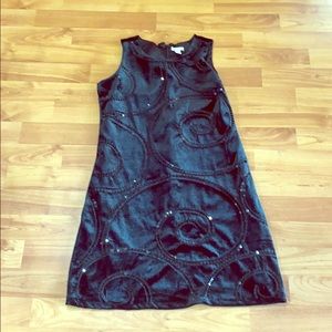Black velvet dress